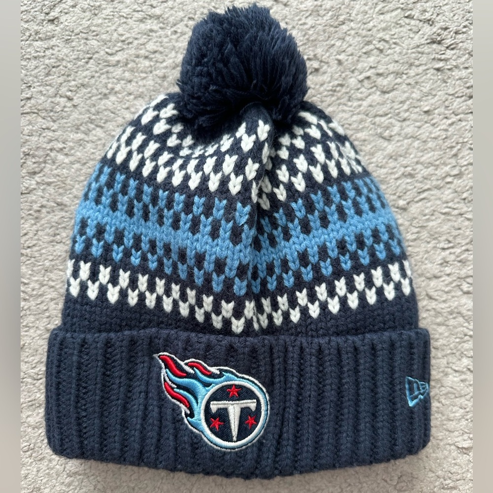 NFL Navy and Blue Titans Beanie